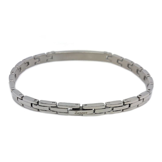 Pulsera Hombre Con Placa Azul EHB197