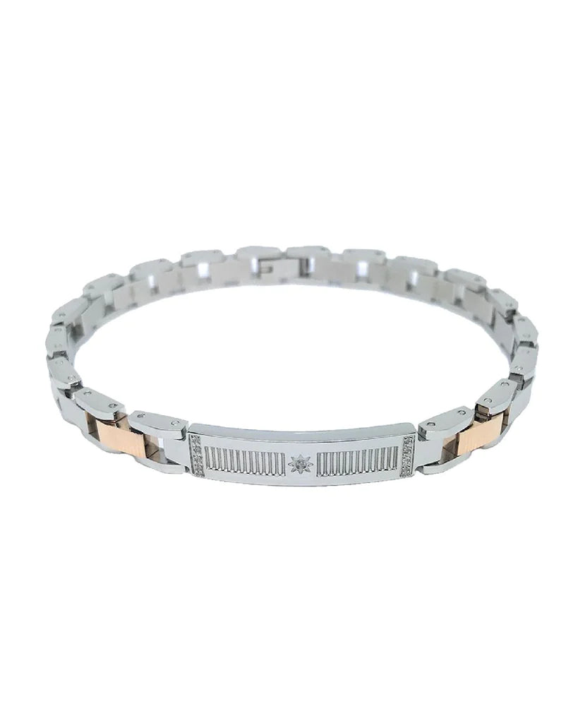 Bracciale Uomo Maglie Zigrinate EHB201