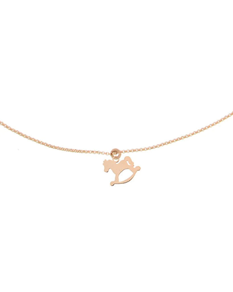 Collar I Sogni Son Desideri Rosa Caballo Balancín GR-1SOGG MC CAV