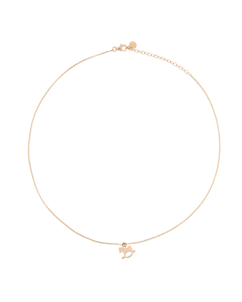 Collar I Sogni Son Desideri Rosa Caballo Balancín GR-1SOGG MC CAV
