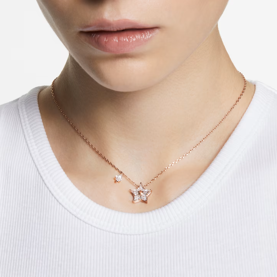 Collana Rosata Stella Bianca 5645463