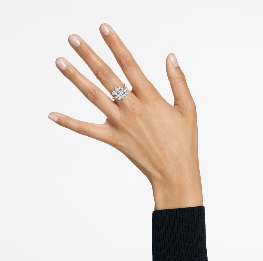 Anello Cocktail Gema Fiore Bianco 5644661