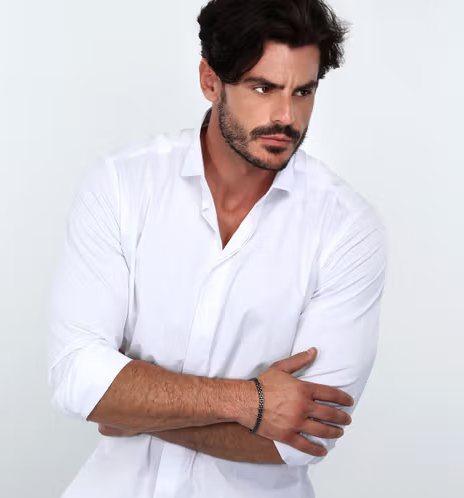 Bracciale Uomo Ceramic Silver e Nero SAFR29