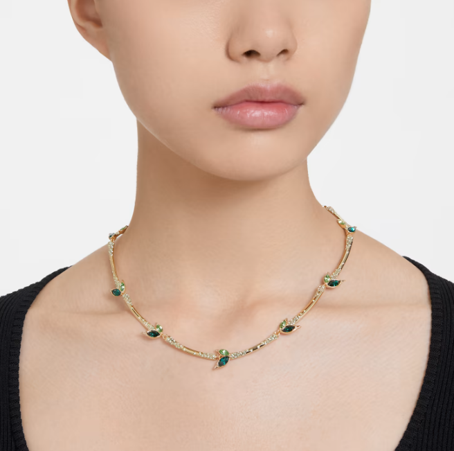 Collar Dorado Dellium Verde Bambú 5645367