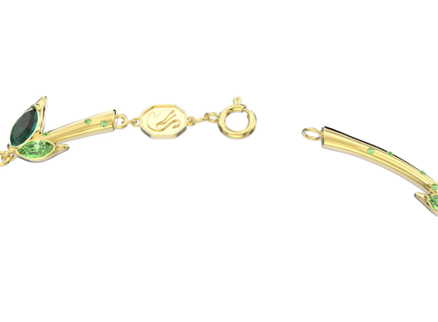 Collar Dorado Dellium Verde Bambú 5645367