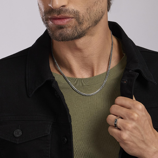 Collana Uomo Catena Spigata 553491