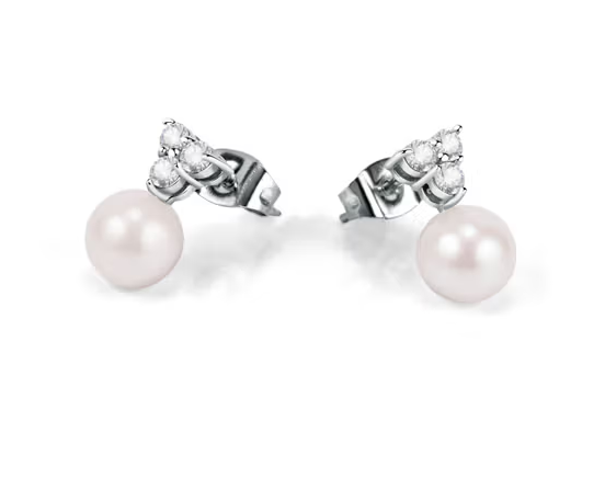 Pendientes con Perla y Piedras SAER52