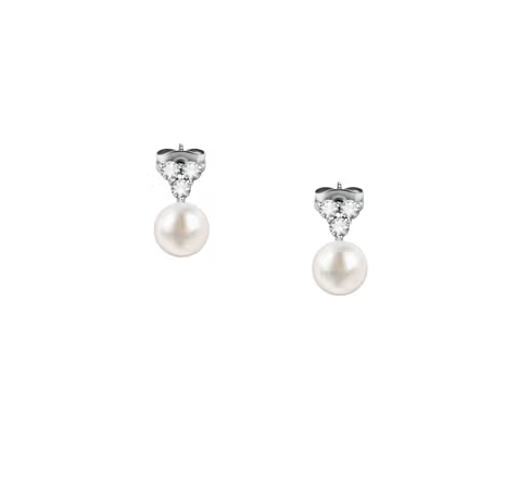 Pendientes con Perla y Piedras SAER52