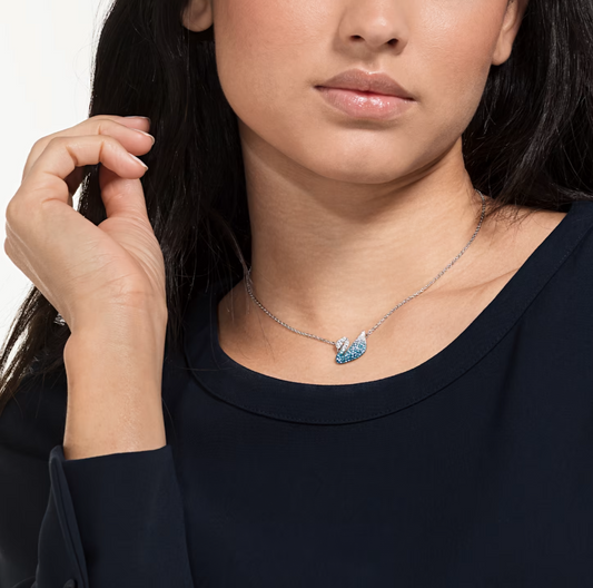 Collana Iconic Swan Blu Medio 5512095