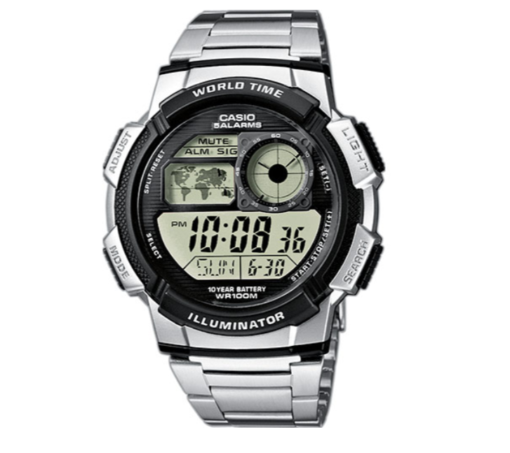 Orologio Uomo Bracciale In Acciaio Inox AE-1000WD-1AVEF