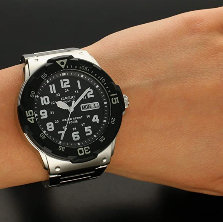 Orologio Uomo Acciaio e Nero MRW-200HD-1BVEF