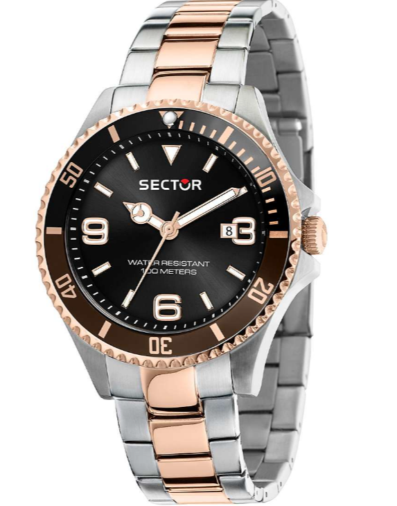 Reloj Hombre 230 Acero, Negro y Rosa R3253161019