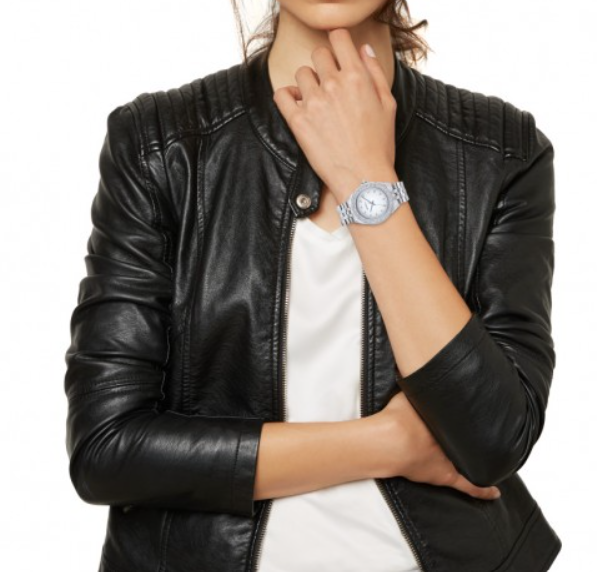 Orologio Donna In Acciaio e Lunetta Con Cristalli TW1974