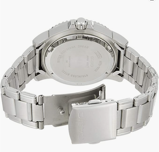 Reloj Hombre Acero y Negro MTD-1053D-1AVES