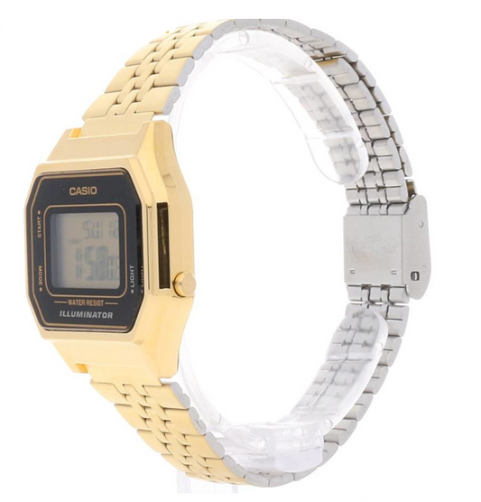 Orologio Donna Digitale Dorato e Nero LA680WEGA-1ER