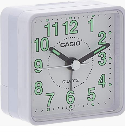 Despertador Cuadrado Blanco TQ-140-7EF