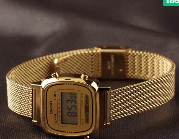 Reloj Mujer Correa Y Esfera Dorada LA670WEMY-9EF