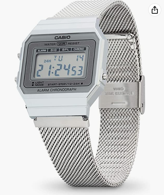 Reloj Digital Mujer Correa Acero A700WEM-7AEF