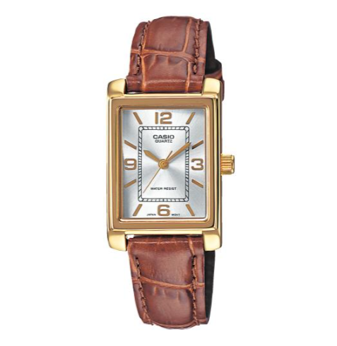 Orologio Donna Cinturino In Pelle Marrone LTP-1234PGL-7AEG