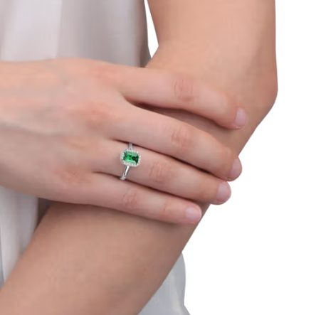 Anello Tesori Zirconi Bianchi e Verdi SAIW76