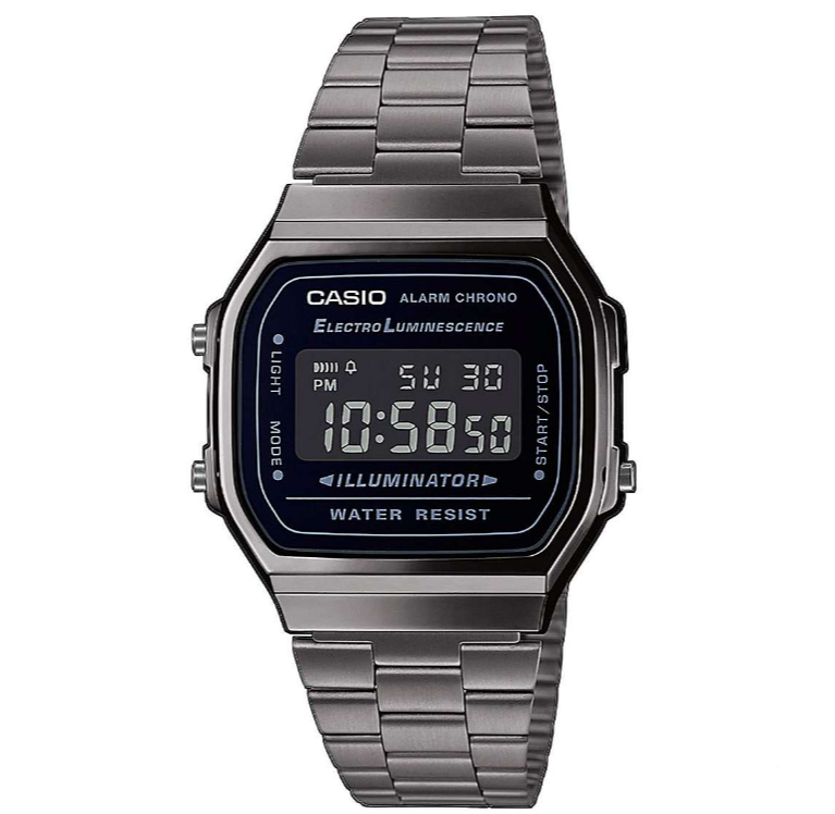 Orologio Digitale Acciaio Nero A168WEGG-1BEF