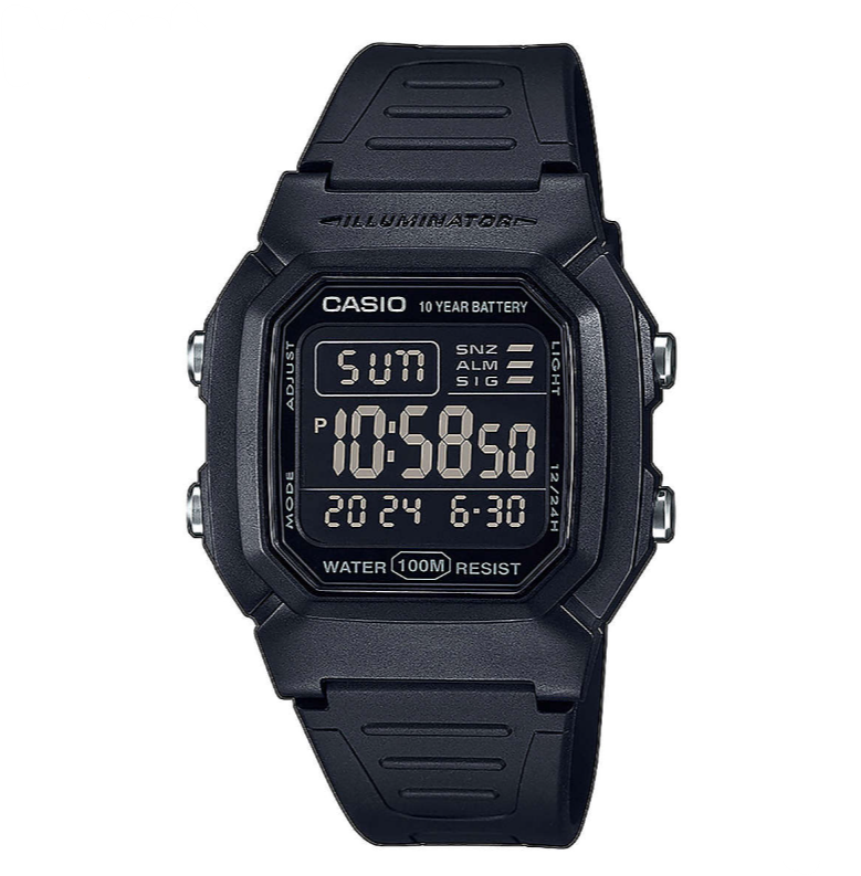 Orologio Uomo Digitale Nero W-800H-1BVES