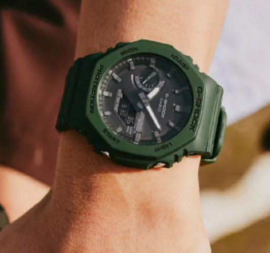 Orologio Uomo G-Shock Verde e Nero GA-B2100-3AER