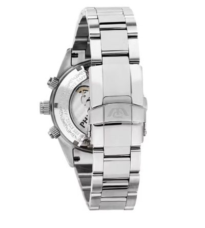 Orologio Uomo Cronografo Automatico Caribe Acciaio e Nero R8243607001