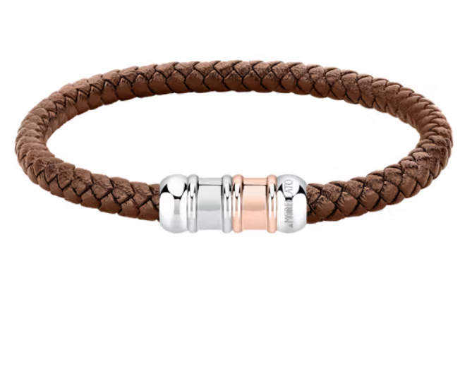 Pulsera Hombre Moody Cuero Marrón SQH54