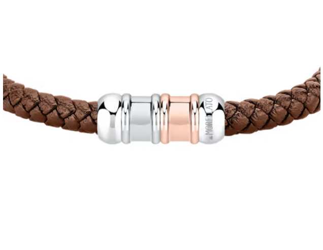 Pulsera Hombre Moody Cuero Marrón SQH54