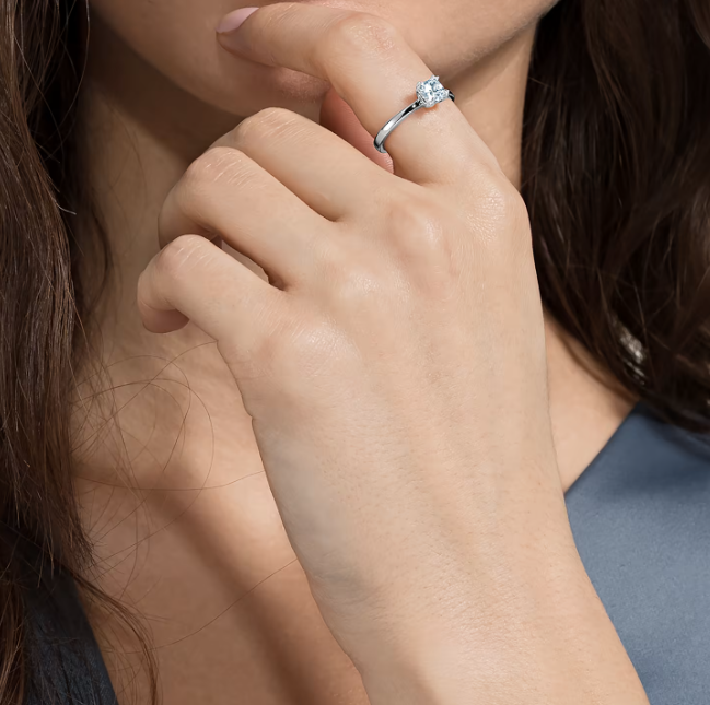 Anello Attract Taglio Squadrato Bianco 5402444