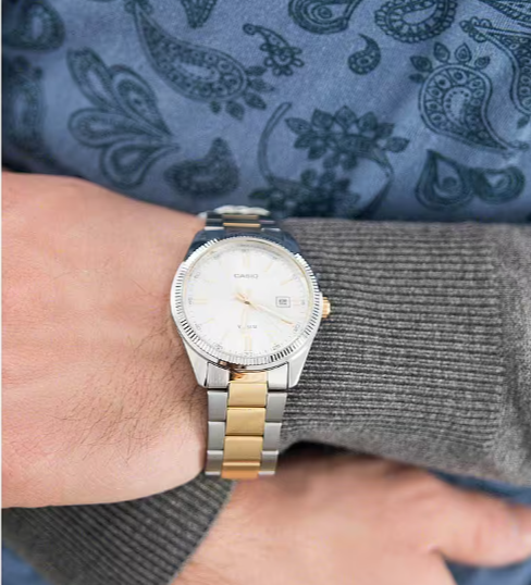 Orologio Uomo Acciaio e Dorato MTP-1302PSG-7AVEF