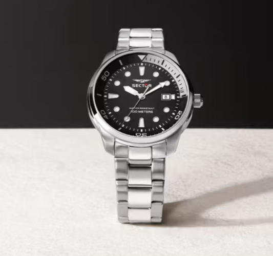 Orologio Uomo Oversize Acciaio e Nero R3253102028