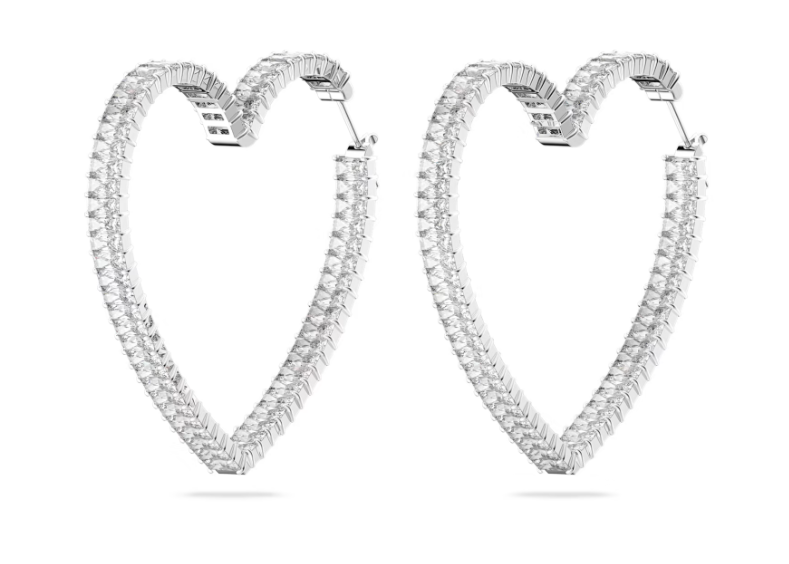 Orecchini a Cerchio Matrix Cuori Grandi 5647591