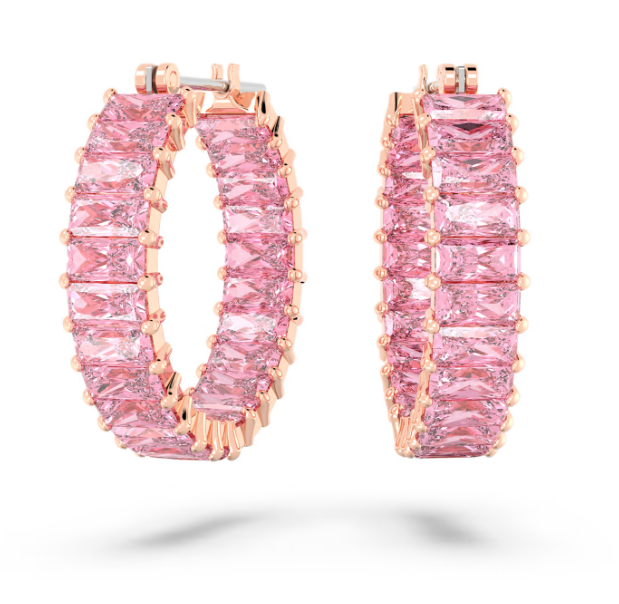 Orecchini a Cerchio Matrix Rosa 5657726