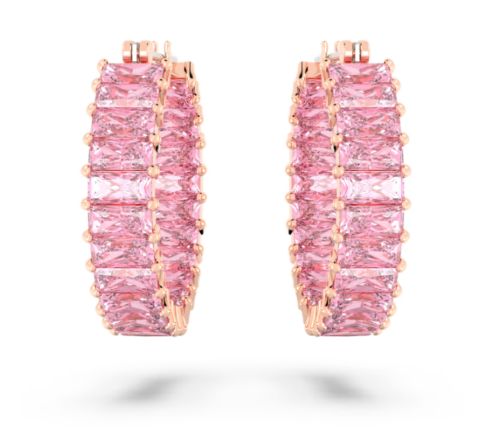 Orecchini a Cerchio Matrix Rosa 5657726