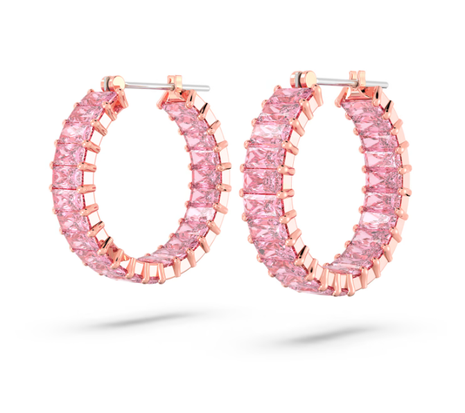 Orecchini a Cerchio Matrix Rosa 5657726