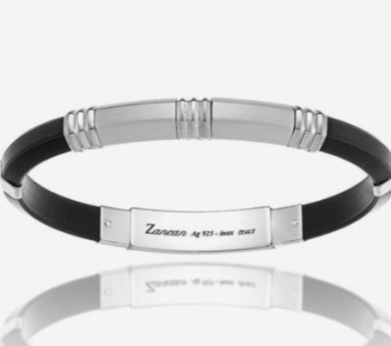 Bracciale Uomo Robertinox in Caucciù Nero ESB004B-N