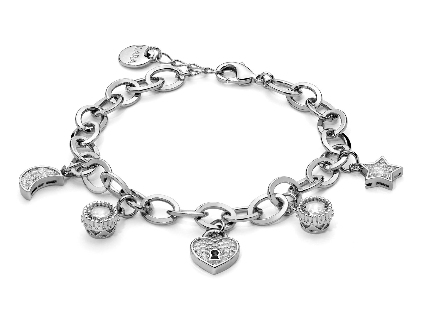 Pulsera con diseño de diamantes de imitación KBRD1770B