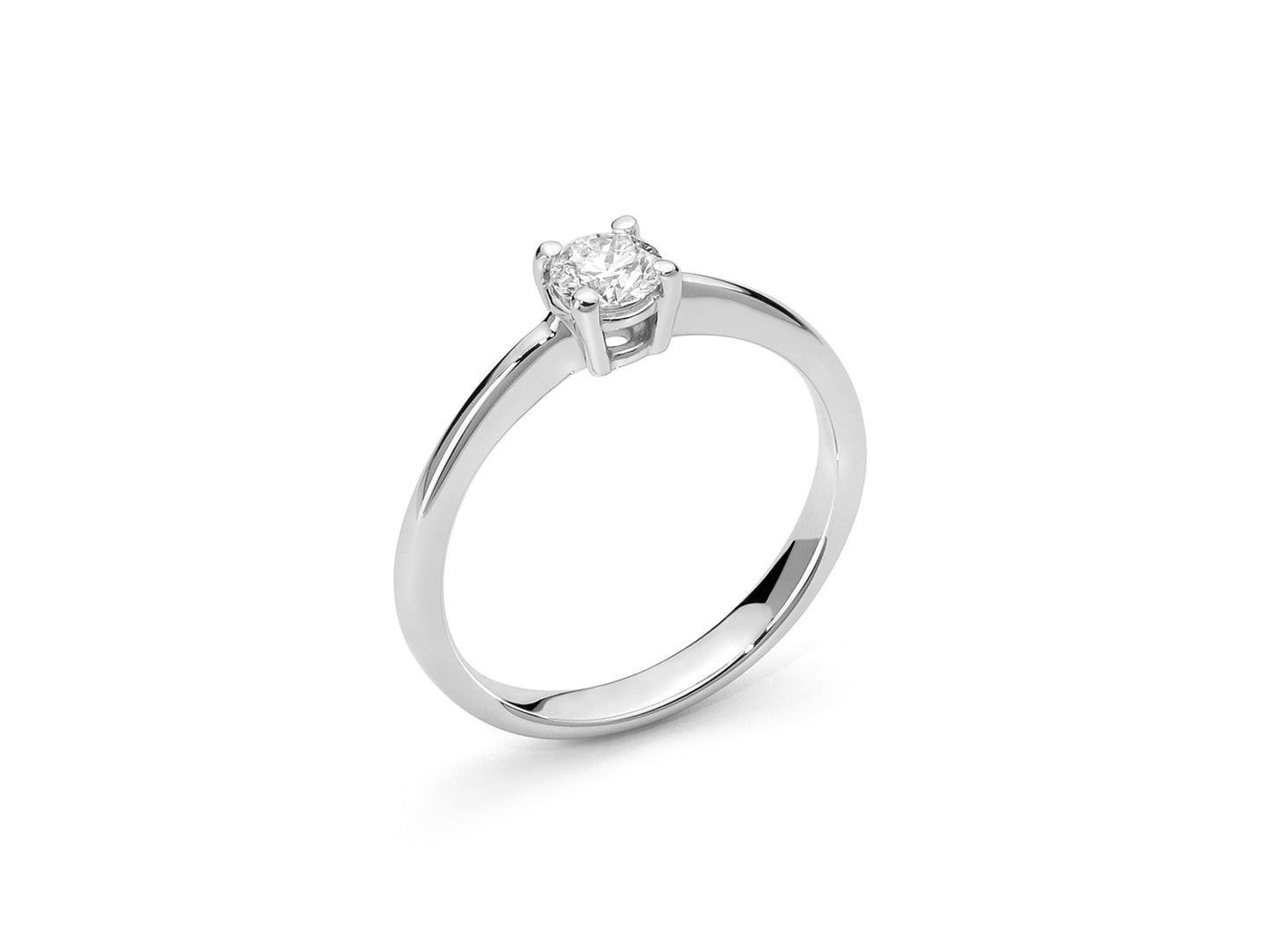Anello Solitario Diamante Naturale Pt.tot 35 LID3210-035G7V