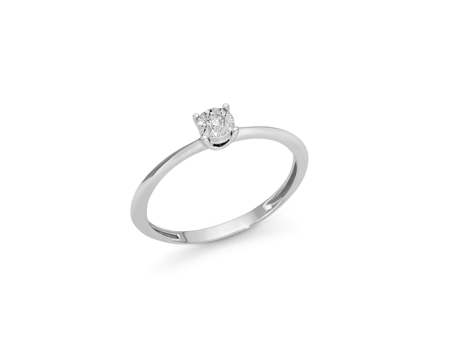 Anillo Solitario con Diamante Pt.tot 1 LID3221X