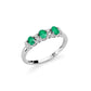 Anello Gemme Preziose Diamanti e Smeraldi LID3423