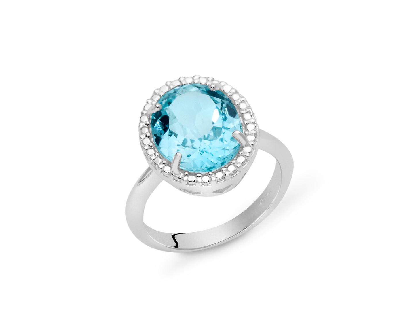 Anillo con Gema del Cielo ovalada LID3465