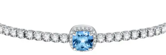 Bracciale Precious Silver e Gemma Blu SAIW112
