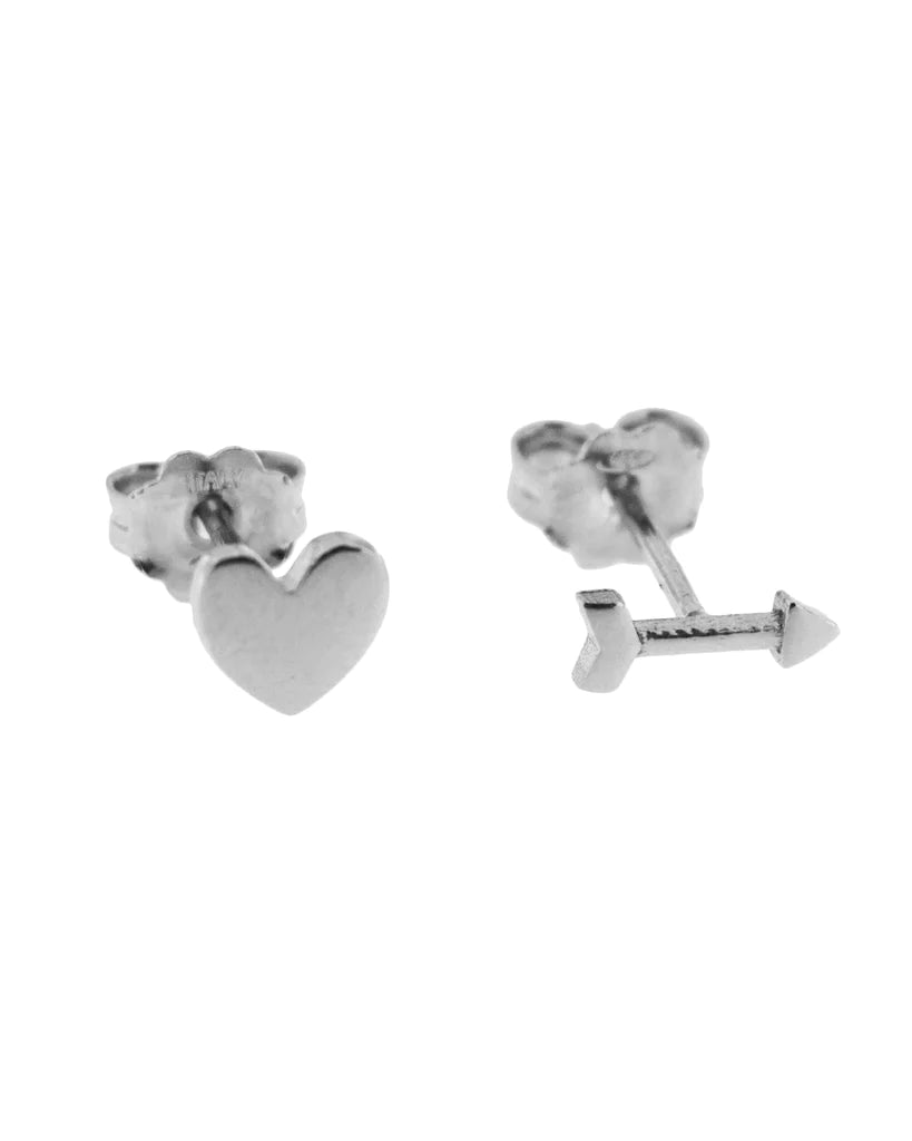 Pendientes I Sogni Son Desideri Corazón y Flecha Rodio OR-LOB C3 RH