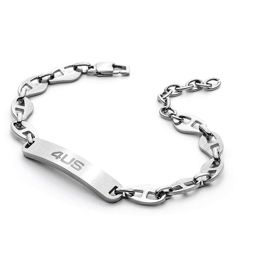 Bracciale Uomo a Catena con Targa 4US 4UBR4500