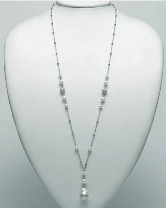 Collana Giochi di Perle 5.5mm 7.5mm 14mm PCL5895