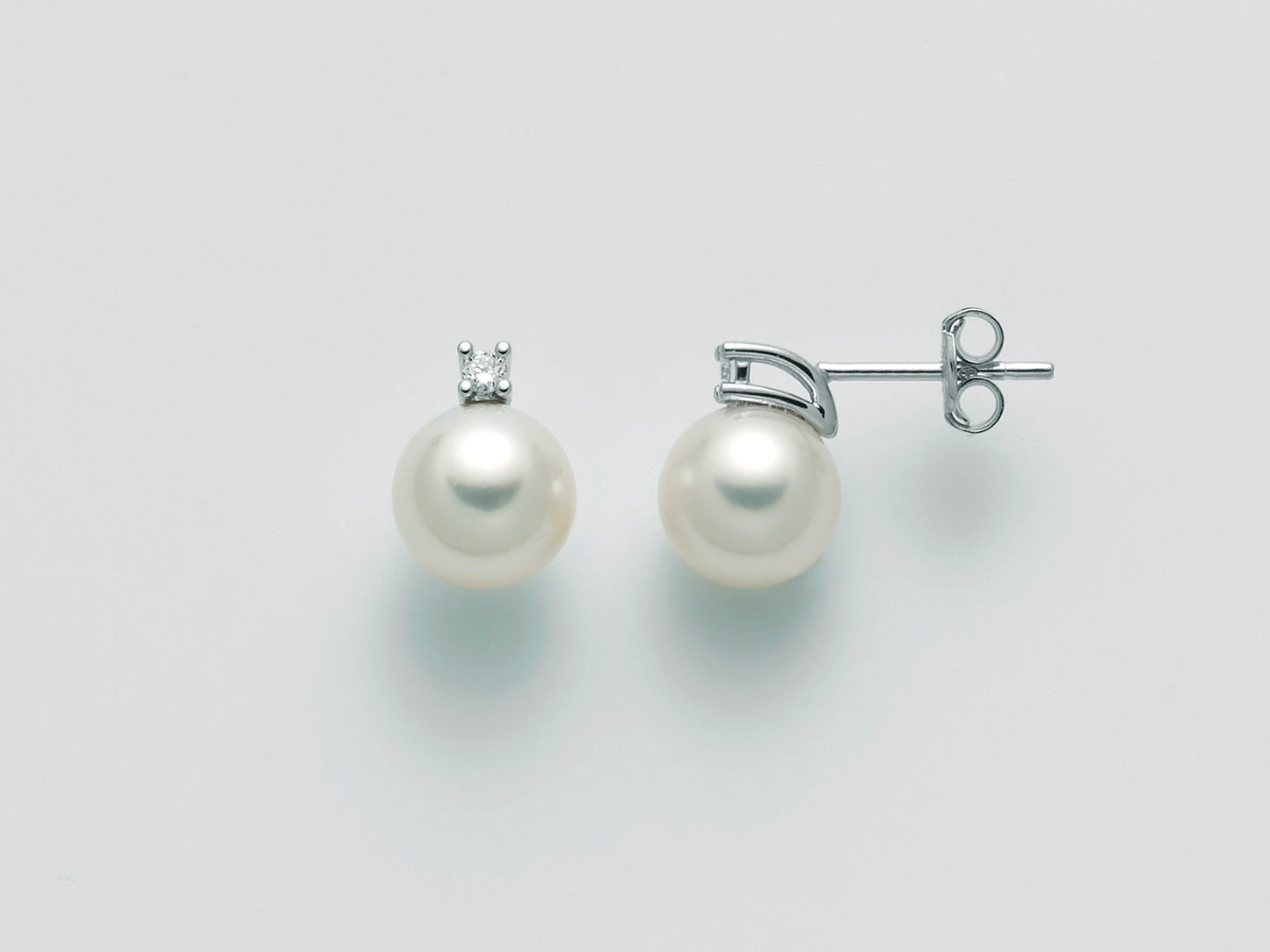 Orecchini Perle Gemelle Akoya 7mm con Diamanti PER2334