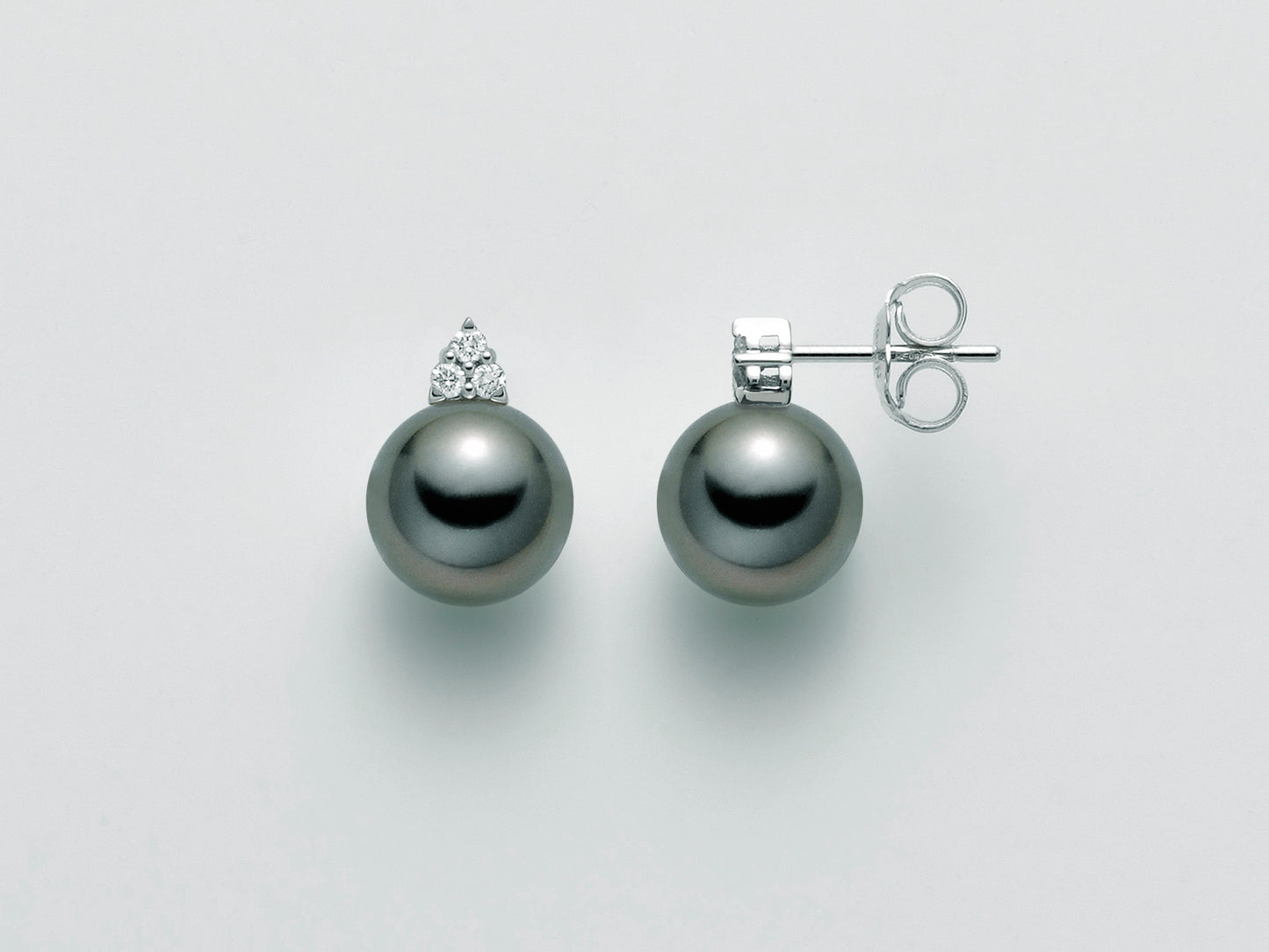 Orecchini Perle Tahiti 10mm South Sea con Diamanti PER2374T