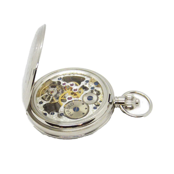 Orologio da Tasca Uomo Meccanico Scheletrato Movimento Carica Manuale 17108PMET